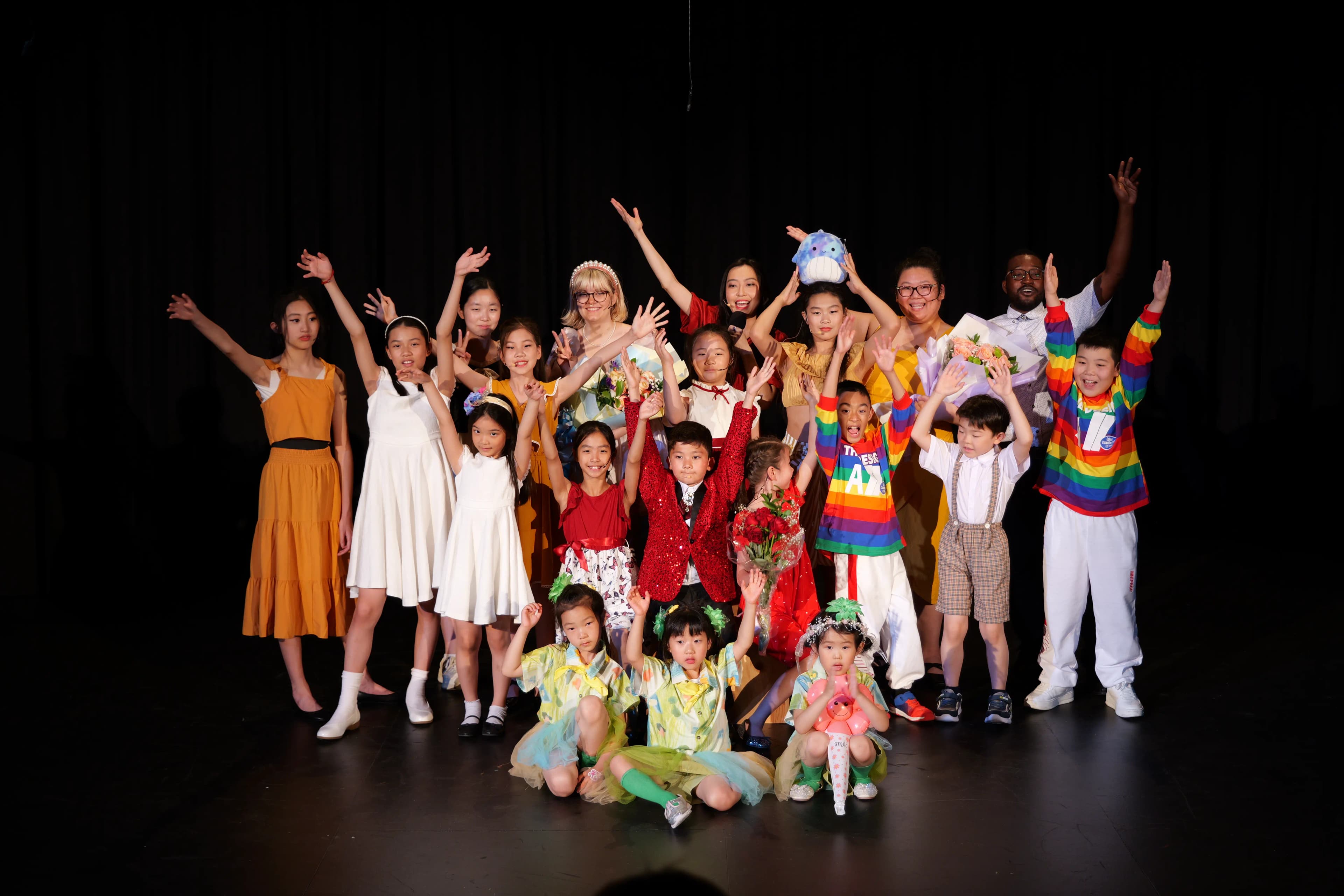 The full TADA company bow at the end of a final show